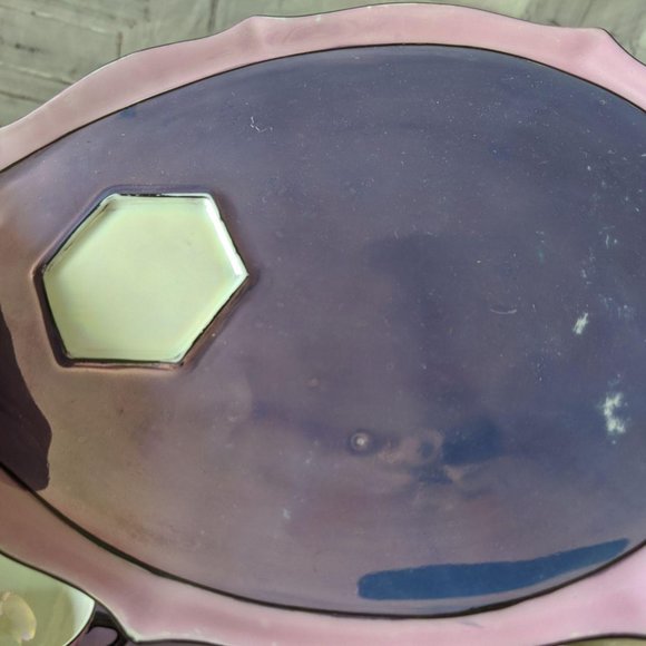 Vintage made in Czechoslovakia tea set plate metal - Picture 7 of 8